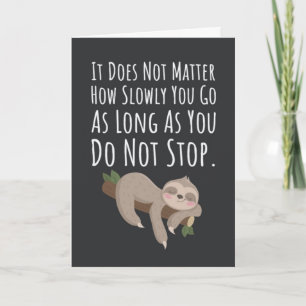 Funny Cute Sloth Cards Jungle Wild Animal Safari