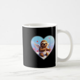 Funny Cute Sloth Lover Cud Date Valentines Day Gra Coffee Mug
