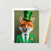 Funny Cute St. Patricks Day Fox