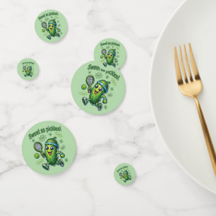 Funny Cute Sweet as Pickles Pickleball Confetti