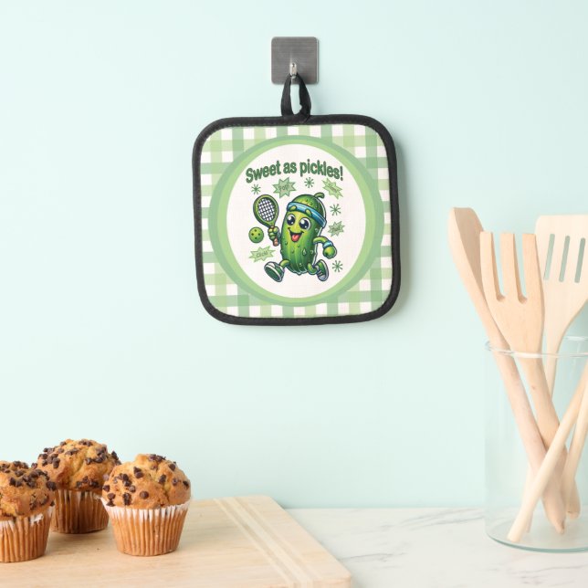 Funny Cute Sweet as Pickles Pickleball Pot Holder (Insitu(Hanging))