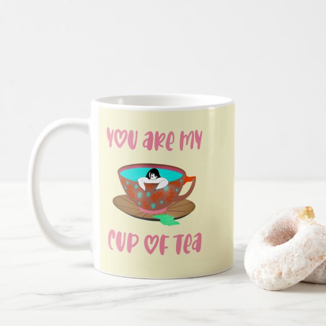 Funny Cute Tea Coffee Mug (With Donut)