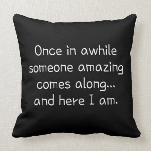 Funny cute teen girl cushion