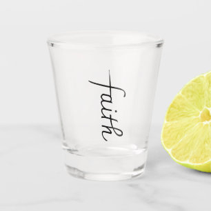 Funny Cute Teen Girl Faith Shot Glass