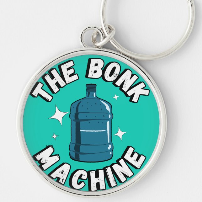 Funny Cute the bonk machine /Free Palestine design Key Ring (Front)