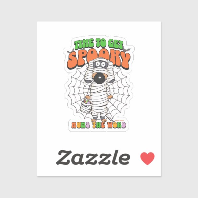 Funny Cute Time to get Spooky Mummy (Sheet)