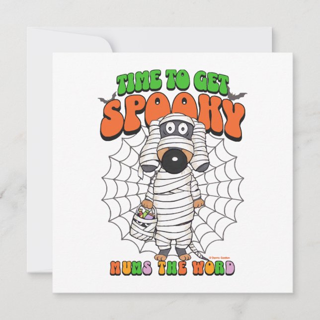 Funny Cute Time to get Spooky Mummy (Front)