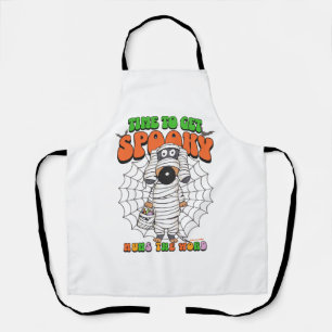 Funny Cute Time to get Spooky Mummy Apron