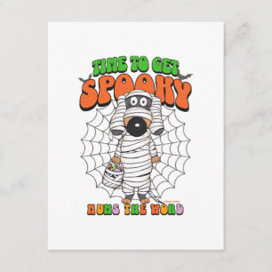 Funny Cute Time to get Spooky Mummy Enclosure Card