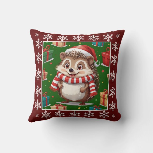 Funny Cute Trendy Stylish Elegant Santa Claus  Cushion (Back)