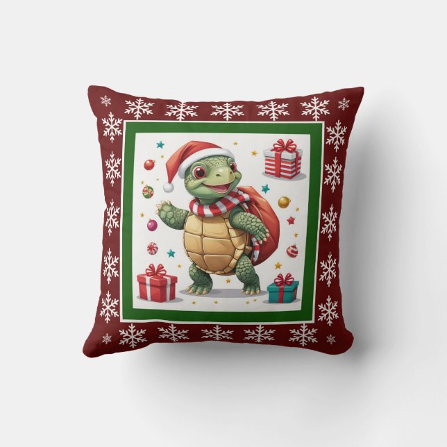 Funny Cute Trendy Stylish Elegant Santa Claus  Cushion (Back)