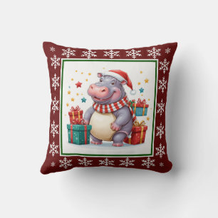Funny Cute Trendy Stylish Elegant Santa Claus Cushion