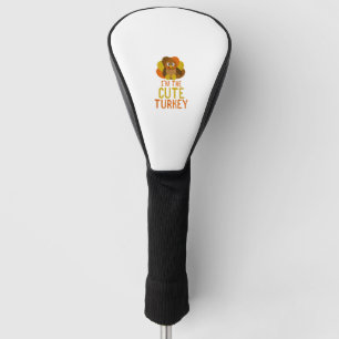 Funny Cute Turkey Family Matching Thanksgiving Golf Head Cover