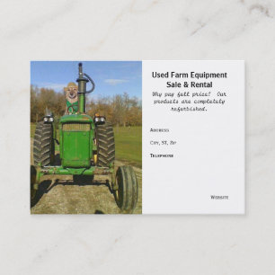 Funny/Cute Used Farm Equipment Business Card