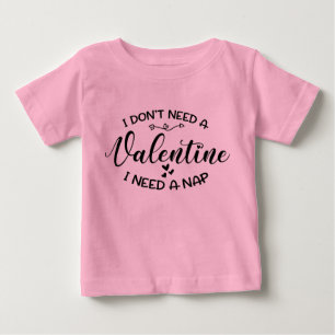 Funny Cute Valentine Baby Unisex Pink T-Shirt