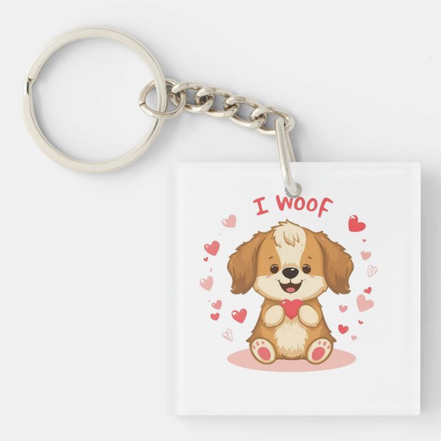 Funny & Cute Valentine’s Day Gift Key Ring (Front)