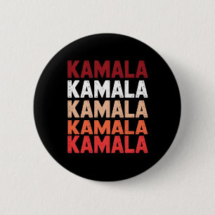 Funny Cute Wave Of Blue Cats For Kamala Women Men 6 Cm Round Badge