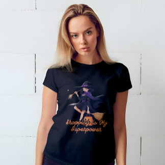 Funny & Cute Witch Womens Halloween T-Shirt