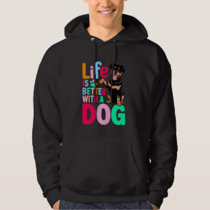 funny cute women rottie Rottweiler owner mum mama Hoodie