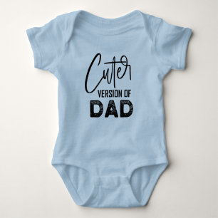 Funny cuter version Dad boy Baby Bodysuit