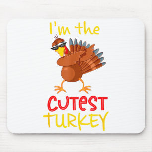 Funny Cutest Turkey Matching Family Group Thanksgi Mouse Pad