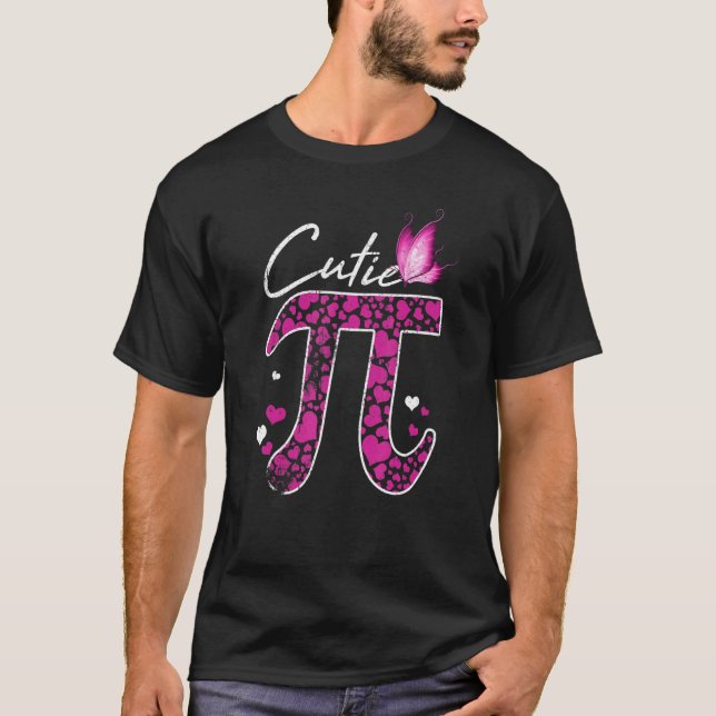 Funny Cutie 3 14 Pi Symbol Math Science Teacher Ha T-Shirt (Front)