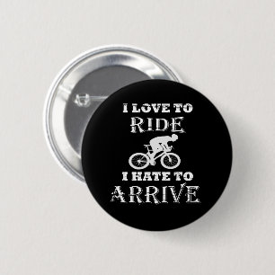 Funny cycling  6 cm round badge