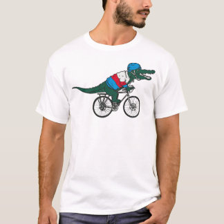 Funny Cycling Alligator T-Shirt – Cute Crocodile