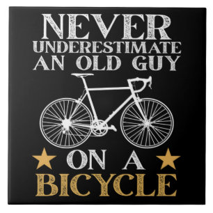 Funny Cycling Biker Humour Ceramic Tile