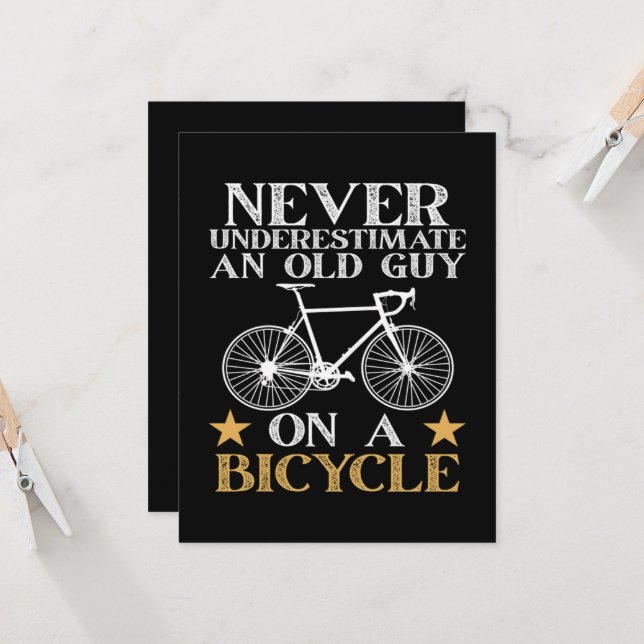 Funny Cycling Biker Humour Invitation (Front/Back In Situ)