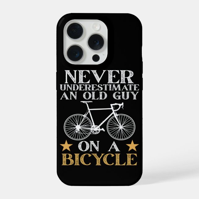 Funny Cycling Biker Humour iPhone Case (Back)