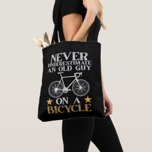 Funny Cycling Biker Humour Tote Bag