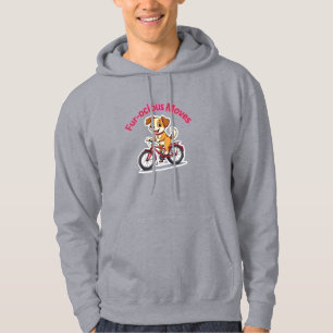 **Funny Cycling Dog – Cute Dog Riding a Bicycle Il Hoodie