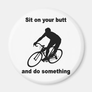 Funny cycling magnet