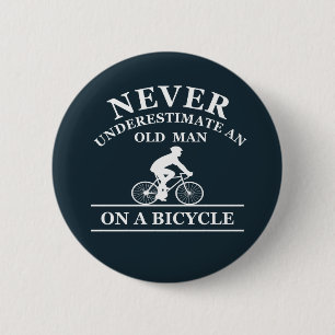 funny cycling quote 6 cm round badge