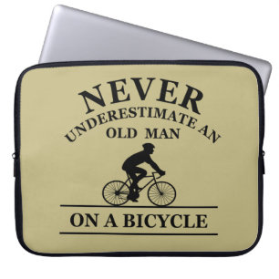 funny cycling quote laptop sleeve