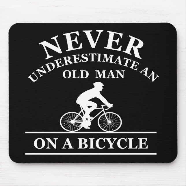 funny cycling quote laptop sleeve mouse pad (Front)
