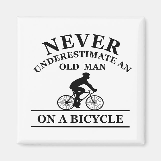 funny cycling quote magnet (Front)