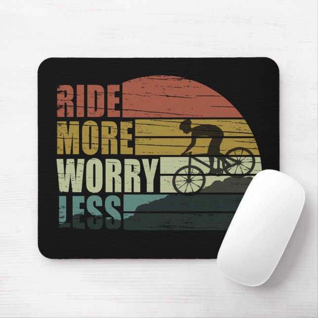 funny cycling quote mouse pad (With Mouse)