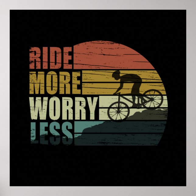 funny cycling quote poster (Front)