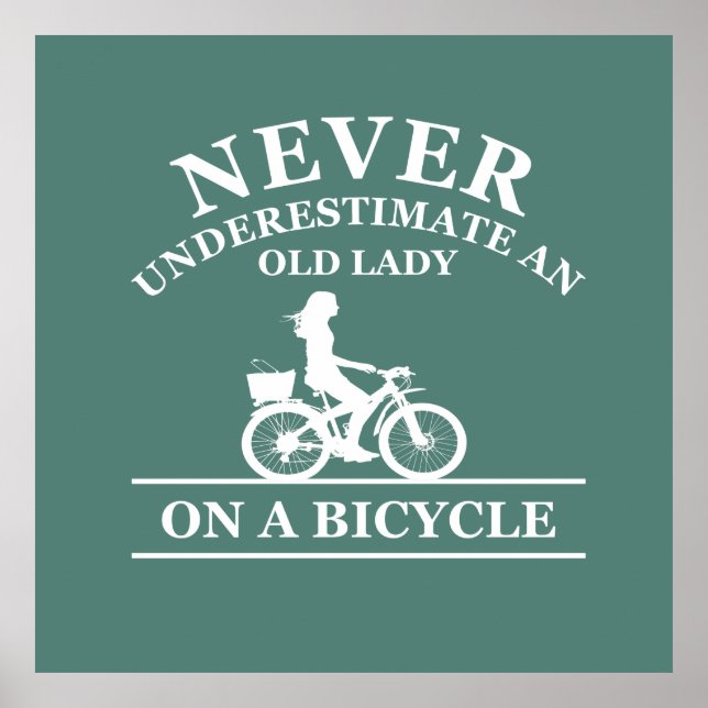 funny cycling quote poster (Front)