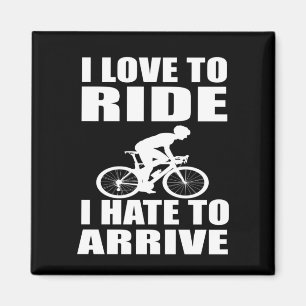 funny cycling quotes magnet