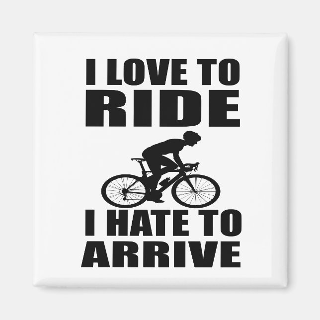 funny cycling quotes magnet (Front)