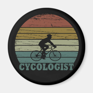 Funny Cycling Retirement - Vintage Cycologist Magnet