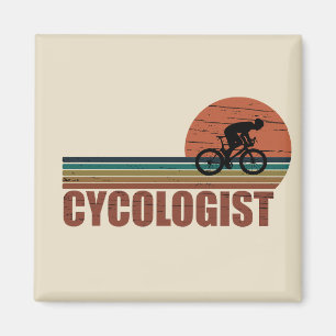 Funny Cycling Retirement - Vintage Cycologist Magnet