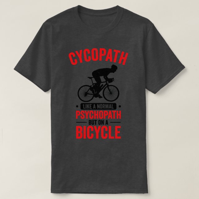 Funny Cycling Riders Cyclist Bicycle Mountain Cycl T-Shirt (Design Front)