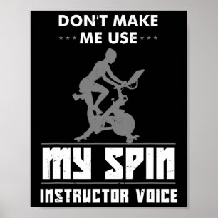 Funny Cycling Trainer Gift Indoor Biking Workout G Poster