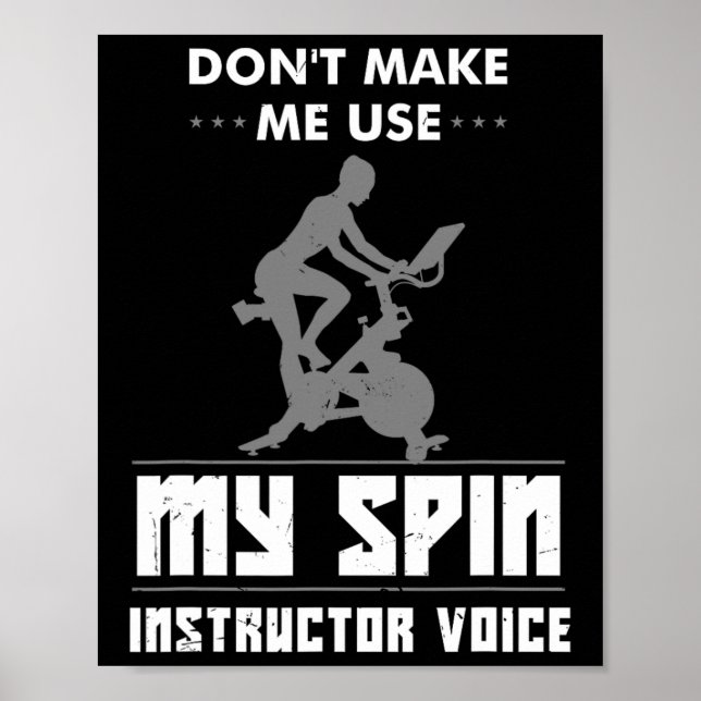 Funny Cycling Trainer Gift Indoor Biking Workout G Poster (Front)
