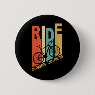 Funny Cyclist Bicycle Gift Environmental Protectio 6 Cm Round Badge