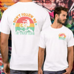 Funny Cyclist Don't Follow Me T-Shirt<br><div class="desc">Cyclist, mountain biker, triathlete, or weekend bike rider, this fun t-shirt features a graphic of a cyclist and the words "Don't follow me, I do stupid things." Great for yourself or a perfect gift. Choose the colour and style - t-shirt, hoodie, sweatshirt, tank top for men, women and kids. MORE...</div>